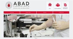 Desktop Screenshot of abadlaboratorio.com